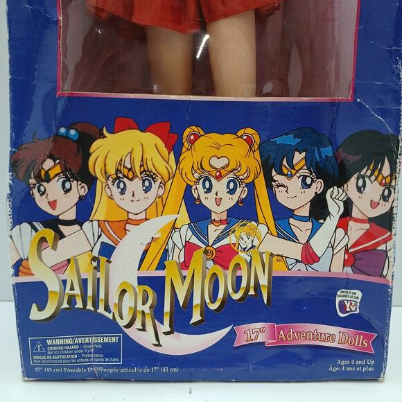 Vintage Sailor Moon 17" Sailor Mars Adventure Doll Irwin Toys 1990s Rare #53700 - Picture 4 of 16